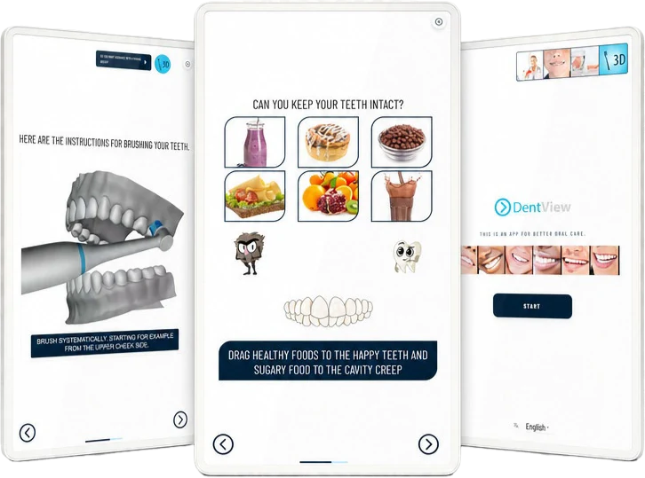 DentView running on Android tablets